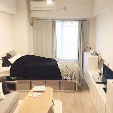 部屋全体 ホワイトインテリア 一人暮らし 1k ネイビー などのインテリア実例 2017 10 06 16 14 21 roomclip ルームクリップ ホワイトインテリア 一人暮らし インテリア インテリア 一人暮らし