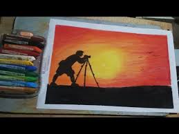 Their collaboration produced the incomparable sennelier oil pastels. Sunset Drawing Using Crayons Drawing With Crayons