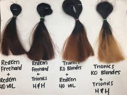 And if your base tone is a chocolate 5, and you want to apply a black 1, you should use 20 volume developer. Trionics Hair Care How Enzymes Changed The Game Samantha Boykin