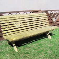 2 tables et un banc de jardin en bois. Banc De Jardin Bois Style Square Kuba Nature Decouvertes