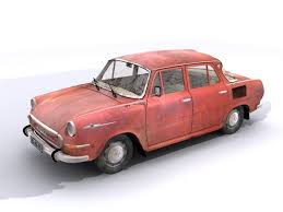 3d Model Skoda 1000mb Old Car Skoda Old Cars Car