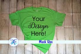 Download free mockups in psd. Gildan Lime Green Mock Up Shirts Graphic By Family Creations Creative Fabrica In 2020 Design Mockup Free Free Packaging Mockup Free Psd Design
