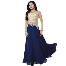 Ladies Georgette Three Piece Suit Seengem Com Fashion Party Wear Party Wear Dresses