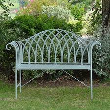 Rest in the sun on one of our metal garden benches. Plant Theatre Loire Garden Bench In Lichen Plant Theatre Http Www Amazon Co Uk Dp B00ma9f9h8 Ref Garden Bench Seating Small Garden Bench Metal Garden Benches