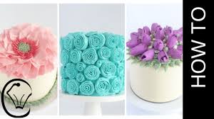 Check spelling or type a new query. 3 Easy Buttercream Flower Cakes Compilation Birthday Cake Layer Cake Youtube