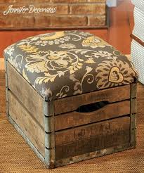 A basic square upholstered ottoman and a circular ottoman. 29 Comfortable Diy Poufs And Ottomans Shelterness
