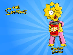 Bart simpson homer simpson lisa simpson maggie simpson marge simpson. Maggie Buzz Cola Wallpaper By Juliannb4 On Deviantart
