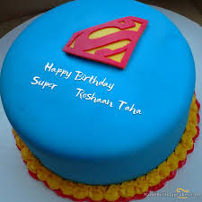 Birthday Cake Images With Name For Boy Superman Birthday Cake For Boys With Name Roshaan Taha Birthday Cakes For Men Birthday Cake Write Name Superman Birthday Cake