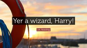 You're a wizard, harry!, k, your meme. J K Rowling Quote Yer A Wizard Harry