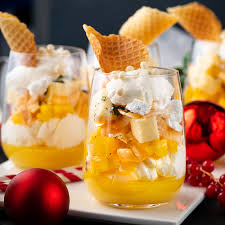 Mango Coconut Xmas Trifle Marion S Kitchen Recipe Mango Coconut Coconut Desserts Christmas Food