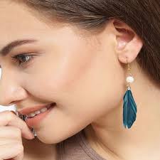 Bohemian Long Feather Earrings Diverse Stylish