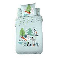 Optez pour une parure de lit psg s'il est fan. Parure De Lit Enfant Save The Planet Null Bleu Kiabi 32 00