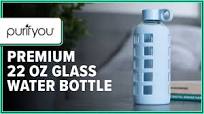 purifyou Premium 22 oz Glass Water Bottle Review (2 Weeks of Use)