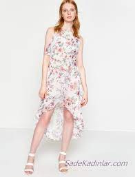 Koton Beyaz Elbise Modelleri On Kisa Arkasi Uzun Kolsuz Desenli Elbise Modelleri The Dress Ve Moda Stilleri