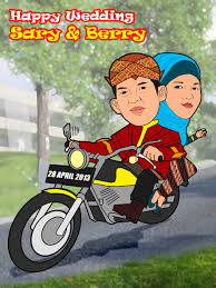 Gambar kahwin kartun naik kereta. Gambar Pengantin Kartun Naik Motor Galeriotto