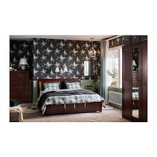 songesand bed frame with 2 storage boxes brown ikea adjustable beds murphy bed plans steel bed frame