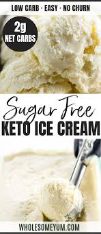 The Best Sugar Free Low Carb Ice Cream Recipe No Churn 4 Ingredients In 2020 Low Carb Ice Cream Recipe Sugar Free Ice Cream Recipe Low Carb Ice Cream