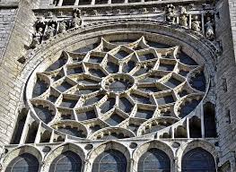 The North Portal Chartres Cathedral 1200s Chartres Rose Window Cathedral