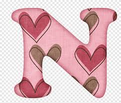 N Letter Alphabet Ch Heart B Png Pngegg