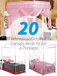 A kids canopy makes a great secret fort. 20 Whimsical Girls Full Canopy Beds Fit For A Princess Home Design Lover