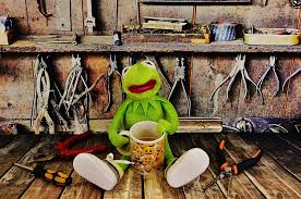 Maybe you would like to learn more about one of these? Hd Wallpaper Kermit Workshop Coffee Break Pliers Frog Work Funny Cup Wallpaper Flare