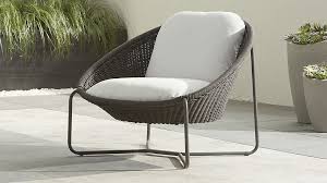 Morocco Charcoal Oval Lounge Chair With Cushion Outdoor Furniture Cushions Lounge Chair Outdoor Balcony Chairs