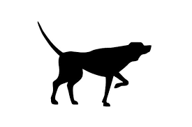 Download English Pointer With Tail Straight Up In The Air Silhouette Svg Cut File By Creative Fabrica Crafts Creative Fabrica PSD Mockup Templates