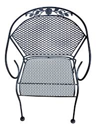 This indoor/outdoor chair cushion from red barrel studio®® is an added layer of comfort and style to your chair, bed, or couch. Vintage Wrought Iron Barrel Back Garden Patio Dining Arm Chair Chairish