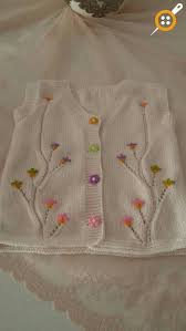 Bebek Yelegi Susleme Teknikleri Bebekler Icin Orgu Yelek Suslemeleri Baby Knitting Patterns Orgu Bebek Yelek