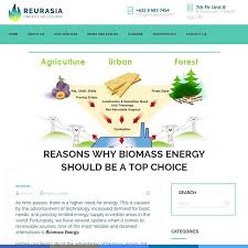 Reasons Why Biomass Energy Should Be A Top Choice Reurasia In 2020 Biomass Energy Biomass Renewable Energy Projects
