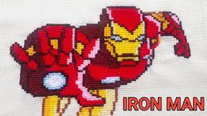 This pattern is in full stitches only. Iron Man How To Embroider Cross Stitch For Beginners Youtube