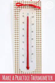 How To Read A Thermometer Printable Practice Craft Thermometer Thermometer Activities Kids Activities Blog