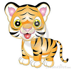 Cartoon Tiger Vector Illustration Cartoon Tiger Cartoon Tiger Vector