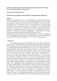 Pdf Taktik Und Taktiktraining Im Sport Handbuch Sport Und Sportwissenschaft