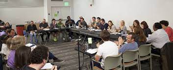 White office table is the most preferable choice next to the common gray. Photos From The Office Finale Table Read Officetally