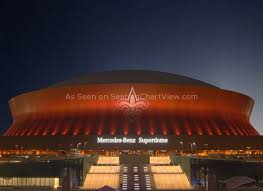 Mercedes Benz Superdome New Orleans La Seating Chart View