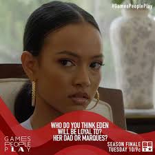 Who do you think Eden will be loyal to? Marques or her dad? #GamesPeoplePlay