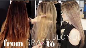 I refuse to believe that by being blonde, your. From Brassy To Ash Blonde Hair Youtube