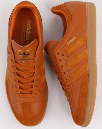 Adidas Samba Trainers Burnt Orange, Craft Ochre | 80s casual classics