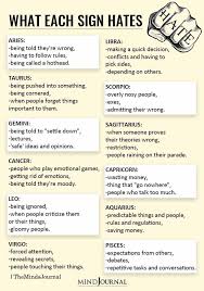 What Each Zodiac Sign Absolutely Hates In 2020 Zodiac Signs Zodiac Facts Exes