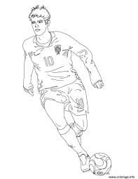 Un beau coloriage de ballon de foot à colorier aux couleurs de votre équipe de football préférée ! Coloriage Joueur Football Kaka Dessin Foot A Imprimer