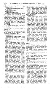 3078 SUPPLEMENT TO THE LONDON GAZETTE, 30 JUNE > 1944