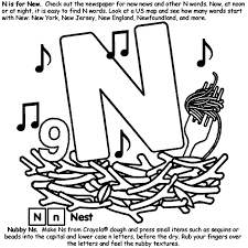 Items that start with n. Alphabet N Coloring Page Crayola Com