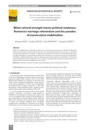 La orașe au ieșit la vot. Pdf Moravian Geographical Reports When Cultural Strength Means Political Weakness Romania S Marriage Referendum And The Paradox Of Conservative Mobilisation