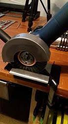 Angle Grinder Rest By Tuomas Attachment Nro 1 Very Simple Grinding Rest Made From 2mm Steel With My Diy Brake Just Clamp Both To The Table At Gereedschap