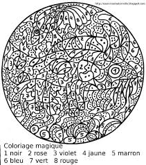 L'enfant doit remplir les cases numérotées de 1 à 10 avec les couleurs indiquées sur le côté. Magic Coloring 126232 Educational Printable Coloring Pages