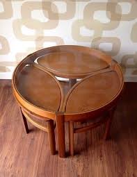 60s 70s Vintage Retro G Plan Nathan Round Coffee Table With 3 Smaller Tables Ebay60s 70s Vintage Retro Nathan G Round Coffee Table Coffee Table Small Tables