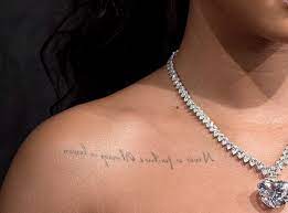 In june 2008, rihanna got melissa forde's (her best friend) birth date inked on her shoulder in roman numerals. A Guide To Rihanna S Tattoos Her 25 Inkings And What They Mean Capital Xtra