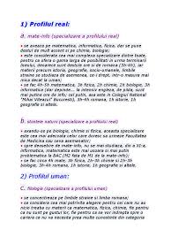 Nu a dorit sub nici o forma profil real. Profiluri Liceu