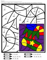 Christmas Multiplication Mystery Picture Christmas Math Worksheets Christmas Mystery Pictures Math Mystery Picture